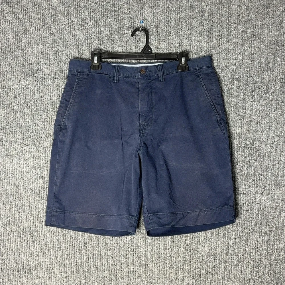 Polo Ralph Lauren Stretch Classic Fit Shorts Mens 33 Navy Blue‎ Chino Cotton